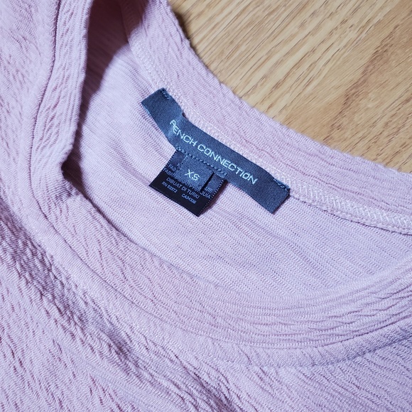 French Connection Pink Ruffled Sleeve Top Size XS - Picture 3 of 10